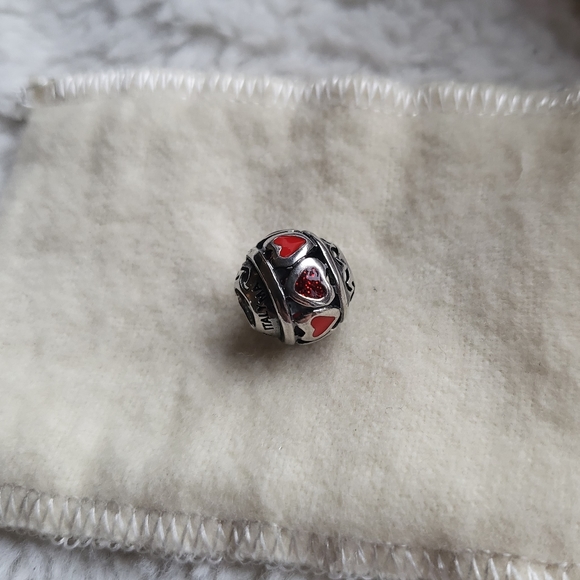 Kay Jewelers Michael Anthony Charmed Memories Enamel Heart Sterling silver Charm - Picture 5 of 6